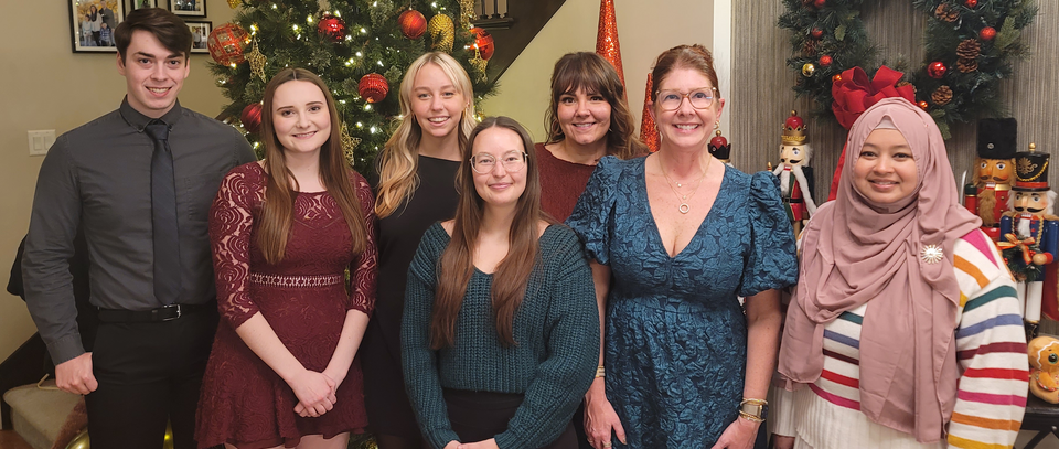 Members of the Pannier Lab standing in a group